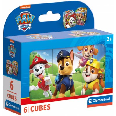 CLEMENTONI Obrázkové kostky Tlapková patrola, 6 kostek – Zboží Mobilmania