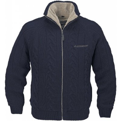 Svetr s kožešinovou podšívkou tm.modrá – Zboží Mobilmania