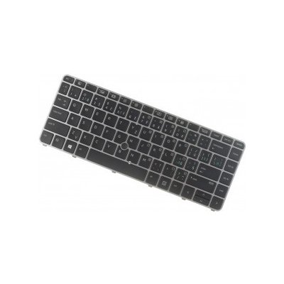 HP EliteBook 840 G3 klávesnice na notebook CZ/SK stříbrný rámeček, podsvícená, Trackpoint – Zboží Živě