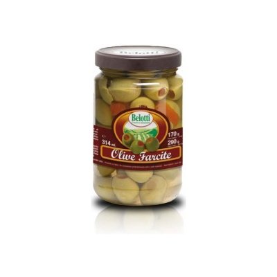 Belotti Zelené olivy plněné paprikou Olive Verdi Farcite 314 ml