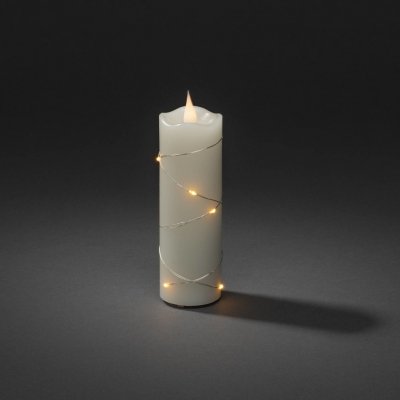 Konstsmide LED vosková svíčka krémová barva jantarová 15,2 cm 1825-180 – Hledejceny.cz