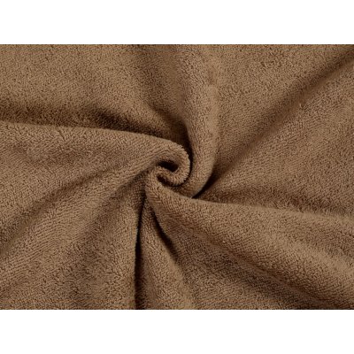 Froté hnědá - metráž šířka 150 cm – Zboží Dáma