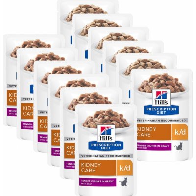 Hill's Prescription Diet k/d Feline Kidney Care Beef 12 x 85 g