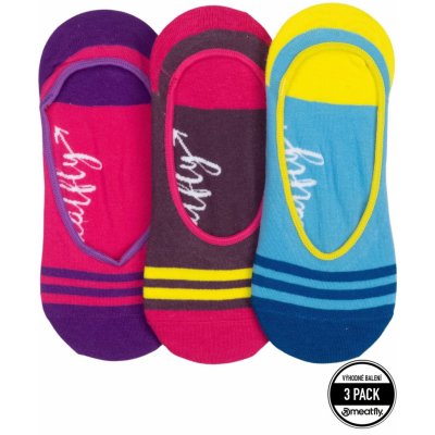 Meatfly ponožky Low Socks Triple Pack Blue Modrá