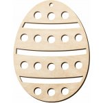 Dřevia Dřevěný výřez Velikonoční vajíčko 3, 6x8 cm – Hledejceny.cz