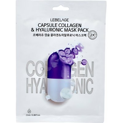 Lebelage Plátýnková pleťová maska s kolagenem Dr. Capsule Collagen Mask Pack 25 ml 1 ks – Zboží Dáma
