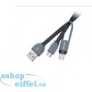 Akasa AK-CBUB35-10BK USB na USB-C a micro USB, 1m, černý