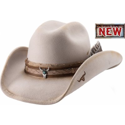 Bullhide Hats Westernový klobouk Not Enough ikonický design s motivem býčí lebky – Hledejceny.cz