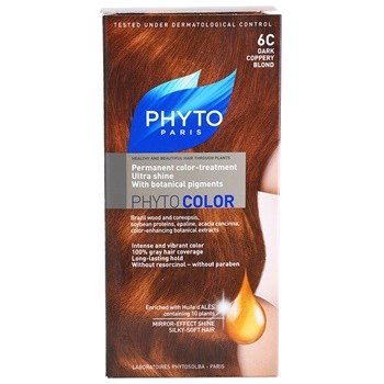 Phyto Color barva na vlasy 6C Dark Coppery Blond 4 ks