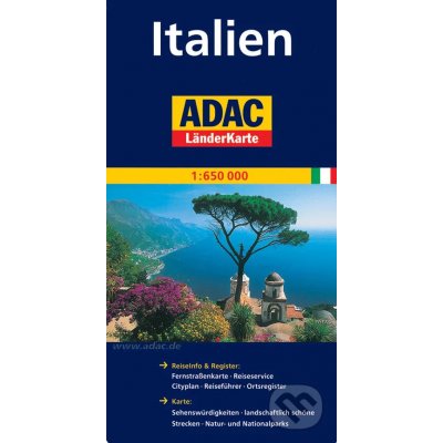 Itálie mapa1:650T ADAC – Zboží Mobilmania