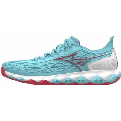 Mizuno Wave Enforce Tour CC - tanager turquoise/fiery coral 2/white – Sleviste.cz