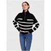 Dámský svetr a pulovr Vero moda Saba pruhovaný svetr Bílo černý