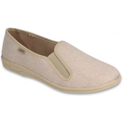 Mokasíny plátěnky přezůvky režné 001M059 – Zboží Mobilmania