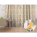 Biante Dekorační závěs PML-103 Pomeranče mezi květy na bílém 145x150 cm – Hledejceny.cz