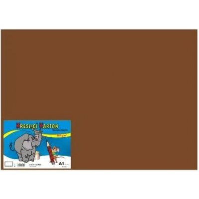 Barevná čtvrtka 10ks A1 180 g/m2 hnědá – Sleviste.cz
