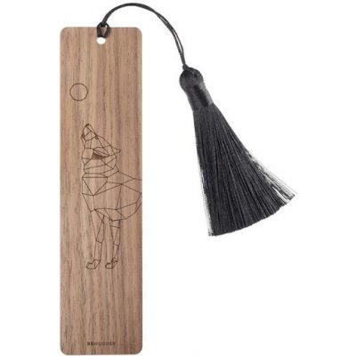 BeWooden Dřevěná záložka do knihy s motivem vlka Wolf Bookmark – Zboží Dáma BeWooden Dřevěná záložka do knihy s motivem vlka Wolf Bookmark – Zboží Dáma