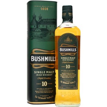 Bushmills 10y 40% 0,7 l (tuba)
