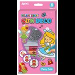 Amos Barvy na sklo sada 6 barev 10,5 ml + 6 sklíček Jednorožec 6411 – Zboží Dáma