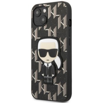 Pouzdro Karl Lagerfeld Monogram Ikonik iPhone 13 mini černé
