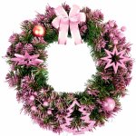Aga Vánoční věnec 40 cm Růžový – Zboží Dáma