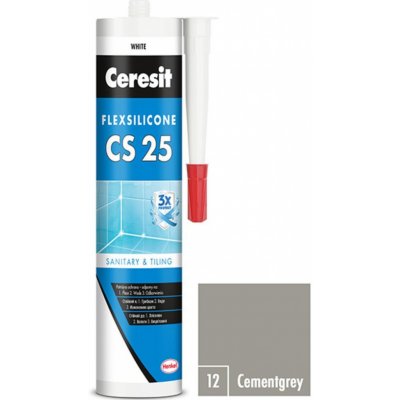 Ceresit CS 25 sanitární silikon280g cementgrey – Hledejceny.cz