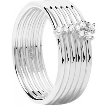 PDPaola Nadčasový stříbrný prsten se zirkony SUPER NOVA Silver AN02 614