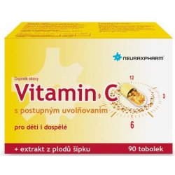 Neuraxpharm Bohemia Vitamin C s postupným uvolňováním 90 tablet