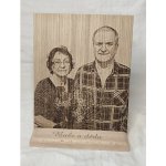 JWD Fotka na dřevo, gravírování fotek do dřeva. MDF deska Velikost: 40x30 cm – Hledejceny.cz