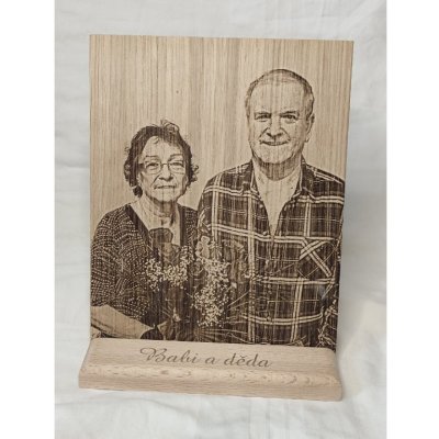 JWD Fotka na dřevo, gravírování fotek do dřeva. MDF deska Velikost: 40x30 cm – Hledejceny.cz
