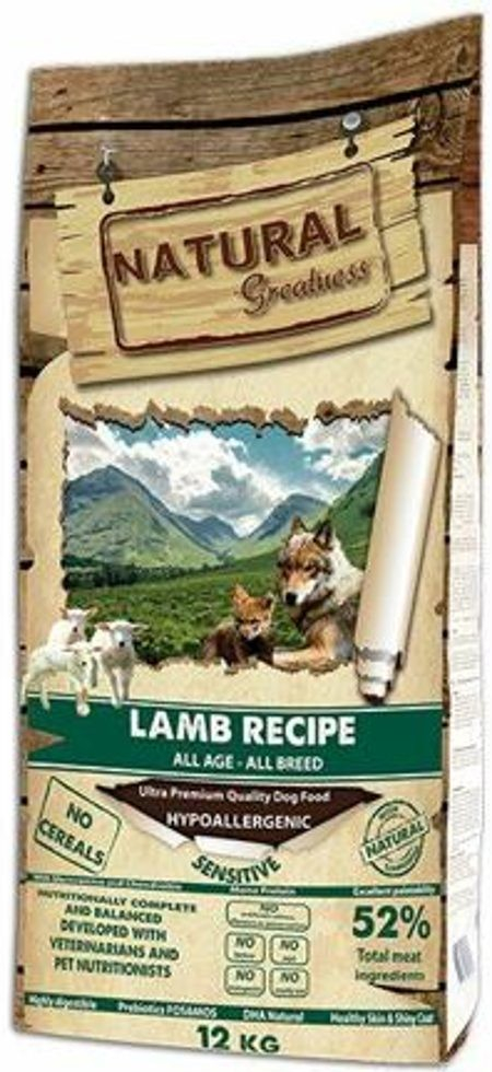 Natural Greatness Lamb Recipe All Breed Sensitiv jehně 12 kg
