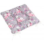 Bellatex Adéla prošívaný 40x40 cm prošívaný Květy růže růžová, šedá – Sleviste.cz