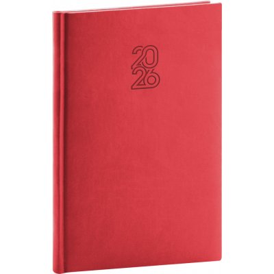 Notique A5 Týdenní 2026 Aprint červený – Zboží Dáma