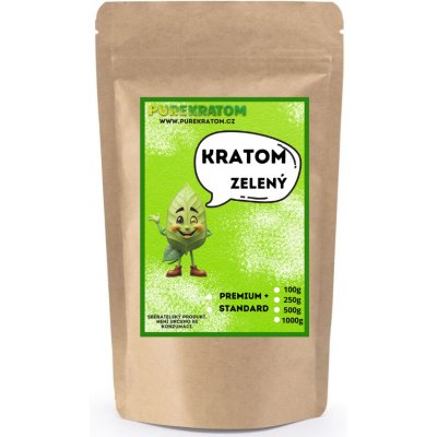 Kratompure Zelený kratom Premium Zelená 250 g – Zboží Dáma