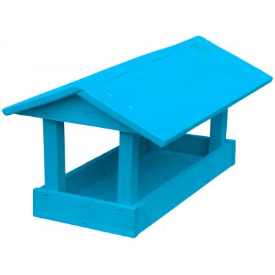 Forestina Krmítko pro ptáky dřevo 40 × 20 × 24 cm modré 26490247 – Hledejceny.cz
