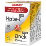 Herba-C 30 tablet & Zinek 25 mg 90 tablet imunitní balíček – Zboží Mobilmania