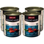 Animonda Gran Carno Original Adult hovězí a losos & špenát 4 x 800 g