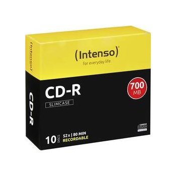 Intenso CD-R 700MB 52x, slimbox, 10ks (1001622)