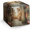 Sedací vak a pytel Sablio taburet Cube městská ulička 40x40x40 cm