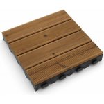 FLOMAT Dřevěná terasová dlažba Linea Combi-Wood délka 39 cm šířka 39 cm výška 6,5 cm – Zboží Dáma