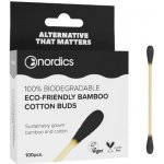 Nordics Oral Care Bambusové vatové tyčinky do uší černé 100 ks – Zboží Dáma