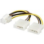 Premiumcord kn-9 Redukce napájecí 5.25" Molex - 6 pin pro PCI-E grafické karty – Zboží Mobilmania