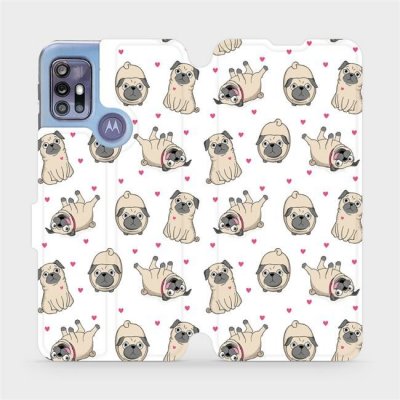 Pouzdro Mobiwear Flipové Motorola Moto G30 - M097P Mopsíci – Zboží Živě