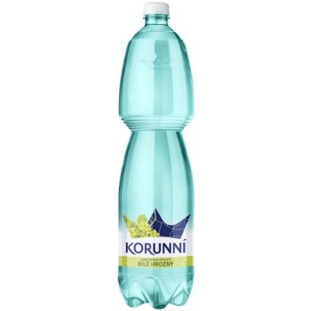 Korunní Jemně perlivá s příchutí bílé hrozny 1500 ml