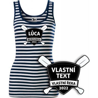 Vodácké tílko SAILOR vlastní text ERB PÁDLA – Zboží Dáma