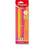 Maped Neon s pryží grafitová tužka 3 ks tvrdost HB blistr 853710FC – Zbozi.Blesk.cz