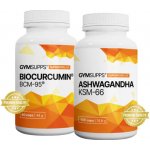 Biocurcumin BCM-95 60 kapslí + Ashwagandha KSM-66 100 kapslí – Hledejceny.cz