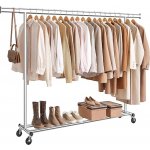 SongmicsHome DOLLY 45 x 160-200 x 161,5 cm stříbrná HSR175E01 – Sleviste.cz