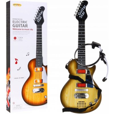 RKToys Rocková elektrická kytara v barvě dřeva