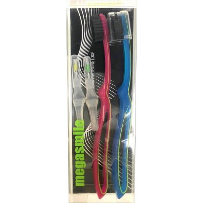 MegaSmile Black Whitening Loop Soft 2 ks