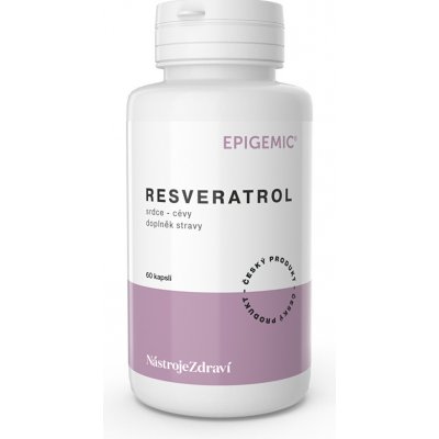 Nástroje zdraví Resveratrol Epigemic 60 kapslí